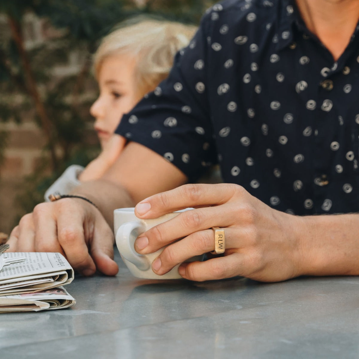 Make Your Mark Signet Ring (9K Solid Gold)