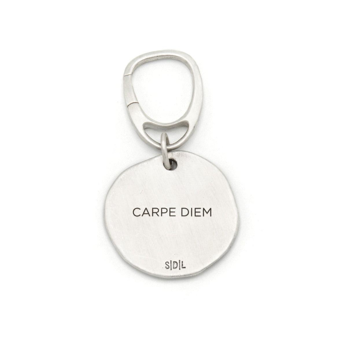 Roman Cross Coin Key Ring (Sterling Silver)