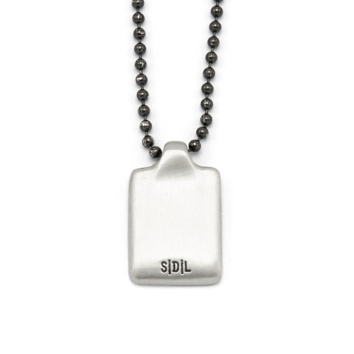 Dog Tag Necklace (Sterling Silver)