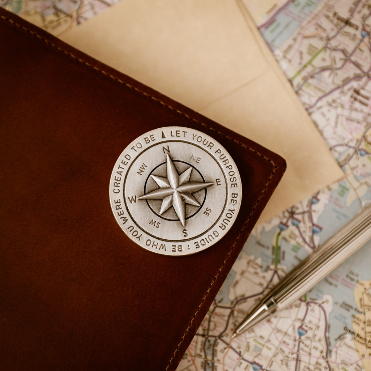 Guiding Compass Paperweight (Pewter)