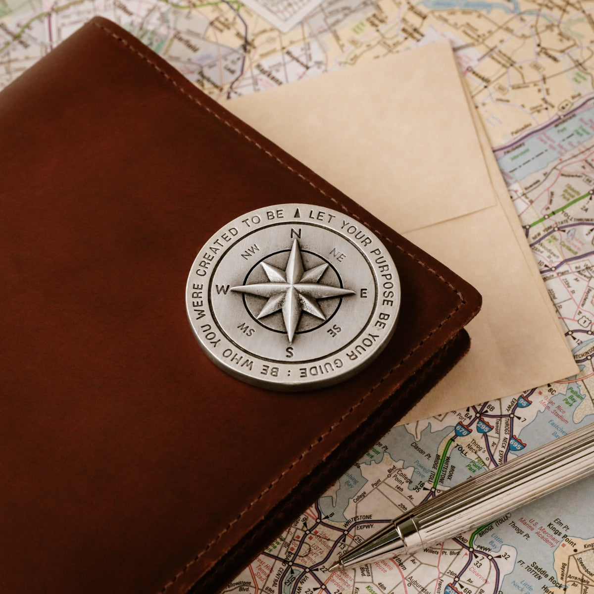 Guiding Compass Paperweight (Pewter)