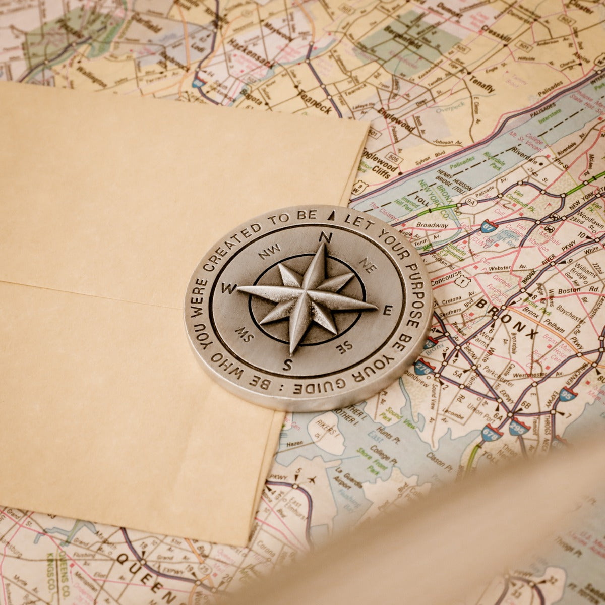 Guiding Compass Paperweight (Pewter)