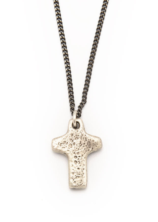 Found Cross Necklace (Antiqued Sterling Silver)