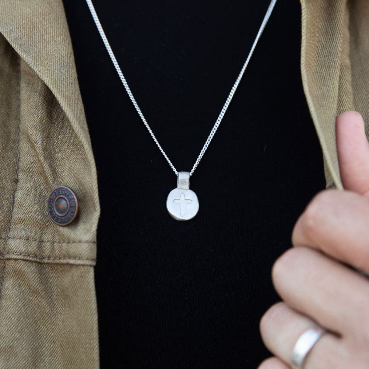 Charis Cross Necklace (Sterling Silver)