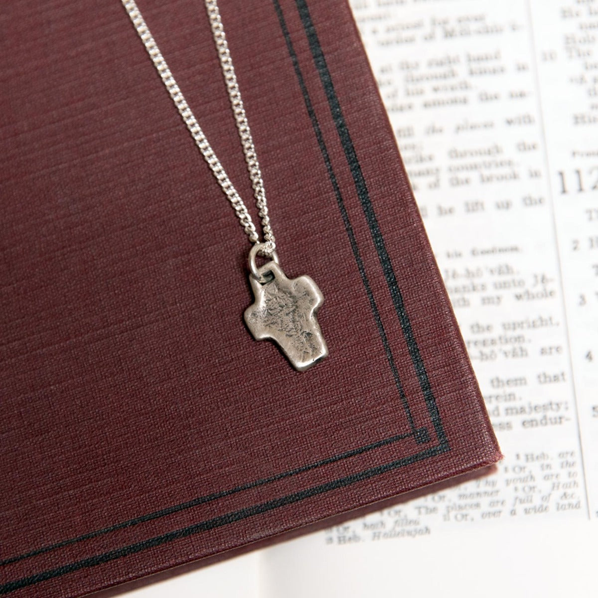 Thrive Silver Cross Necklace (Antiqued Sterling Silver)