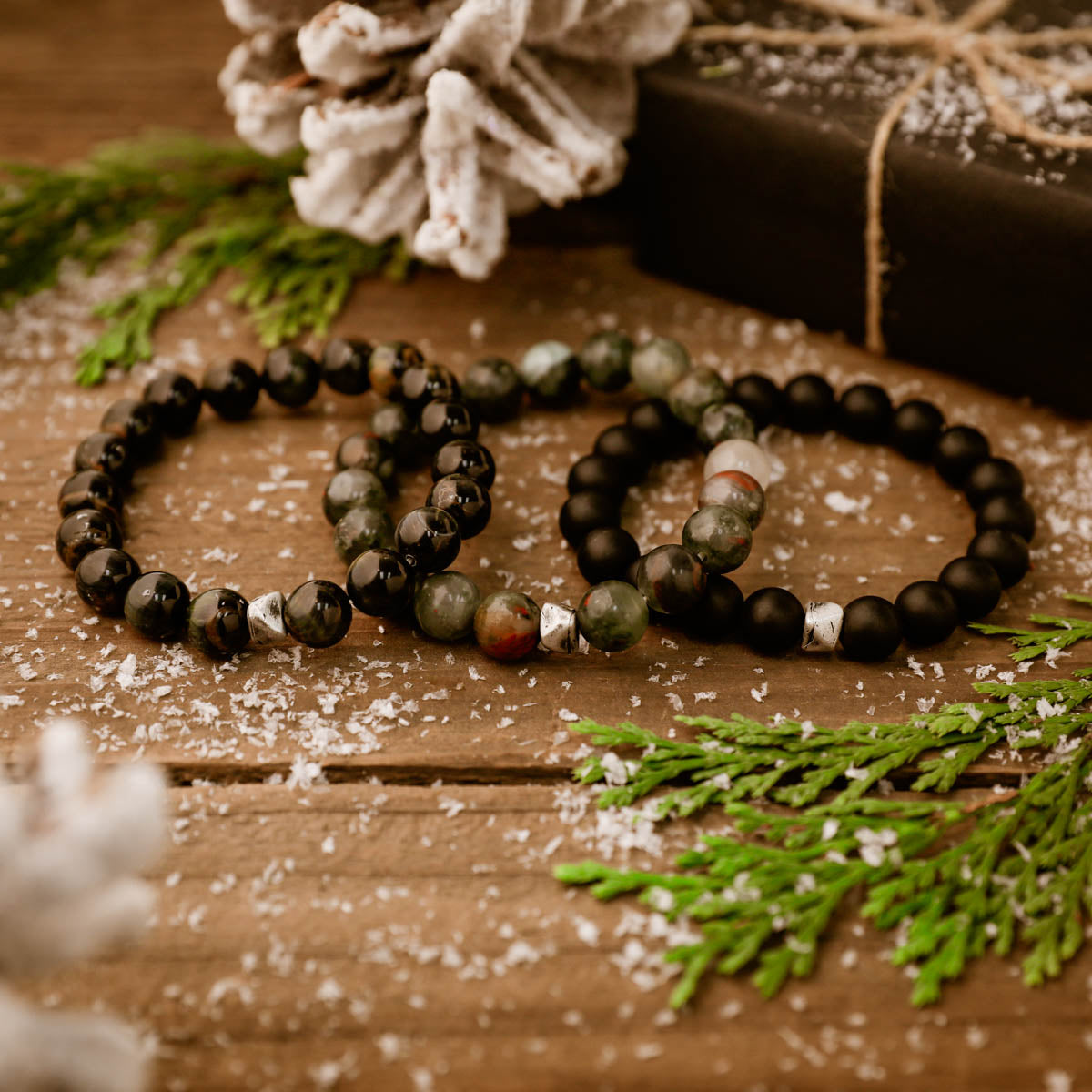 onyx beaded bracelet