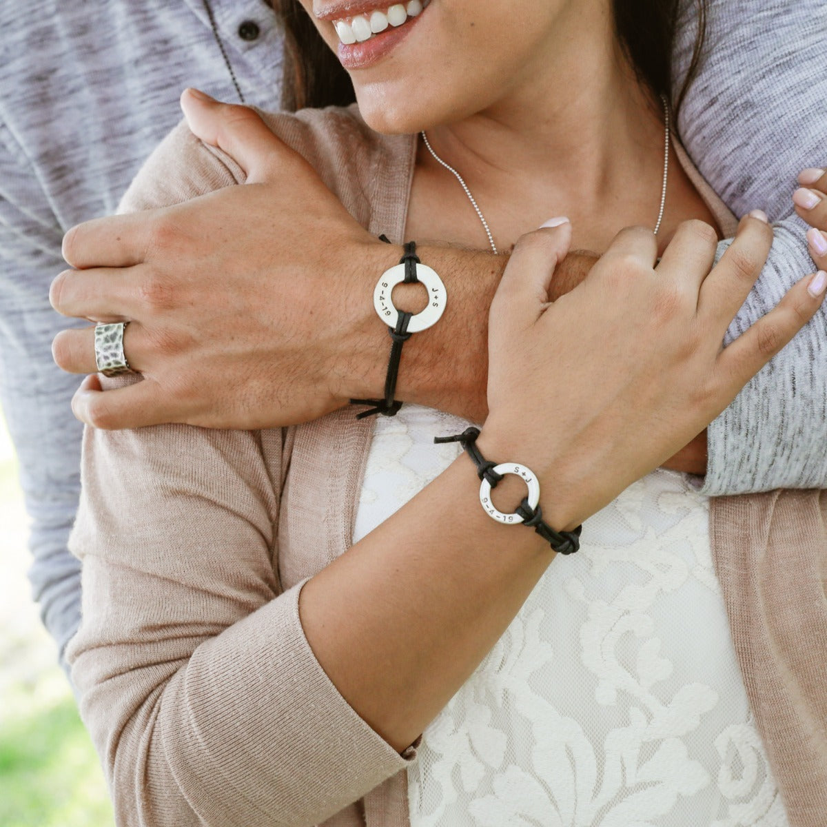 Lasting Bond Bracelet Set (Black)