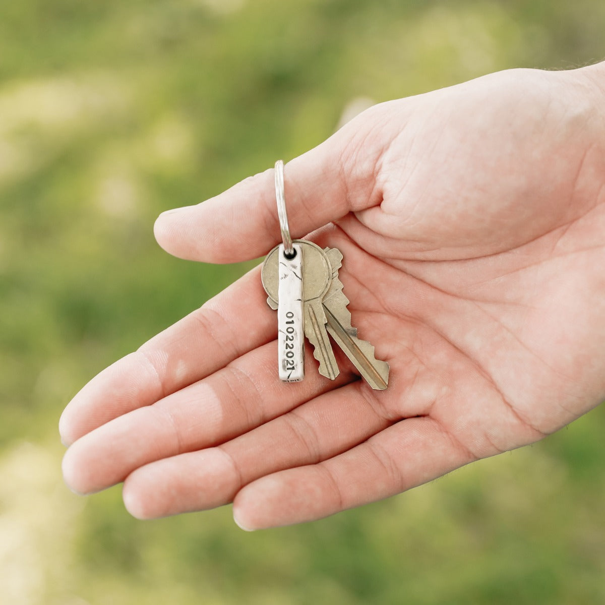 Endurance Key Ring - 2 Sides (Sterling Silver)
