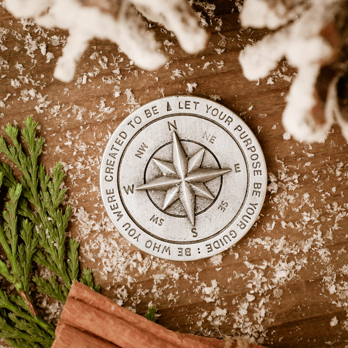 Guiding Compass Paperweight (Pewter)
