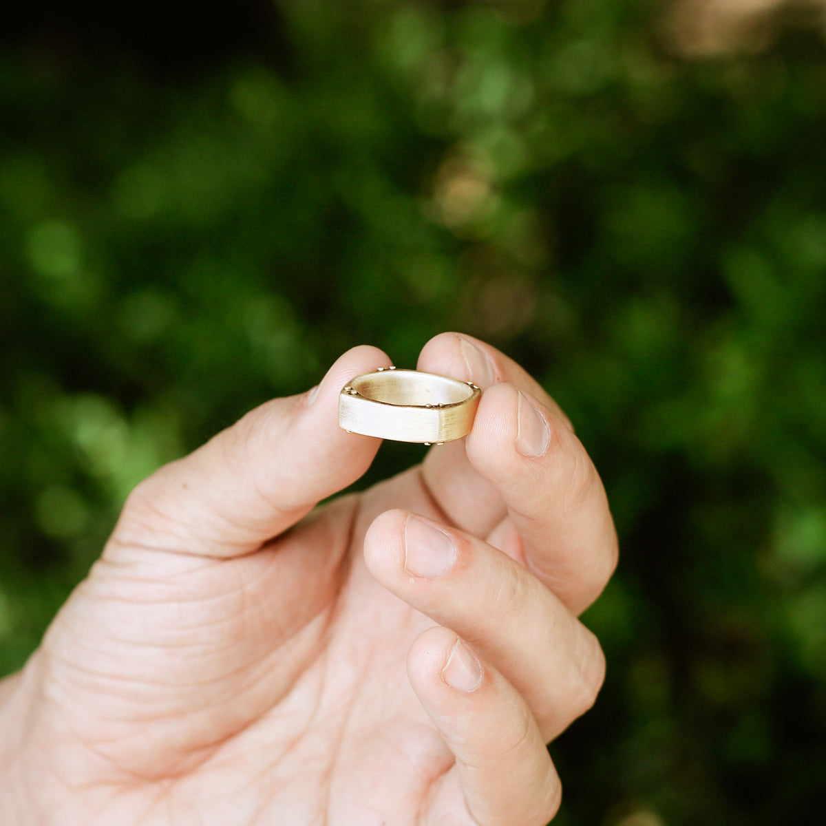 Strong + True Narrow Ring (9K Solid Gold)
