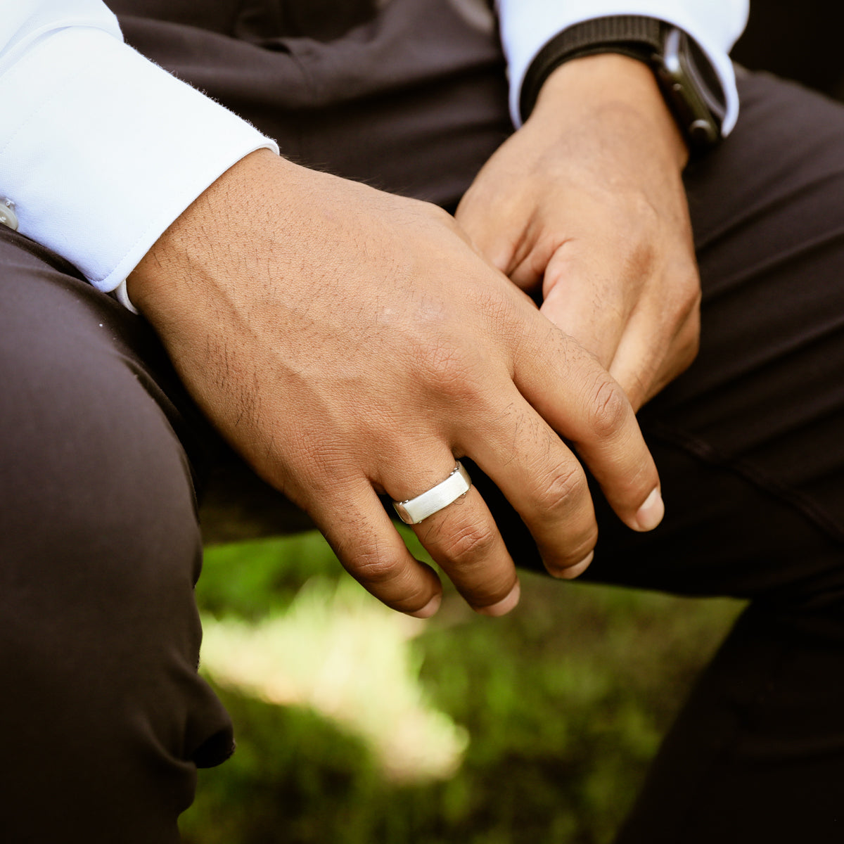 Strong + True Narrow Ring (Sterling Silver)