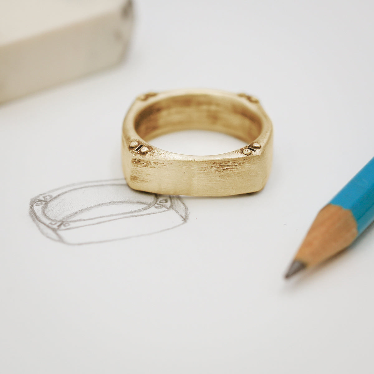 Strong + True Narrow Ring (9K Solid Gold)