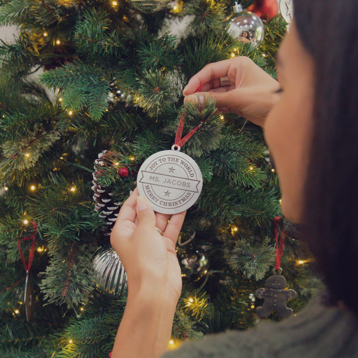 Joy to the World Ornament (Pewter)