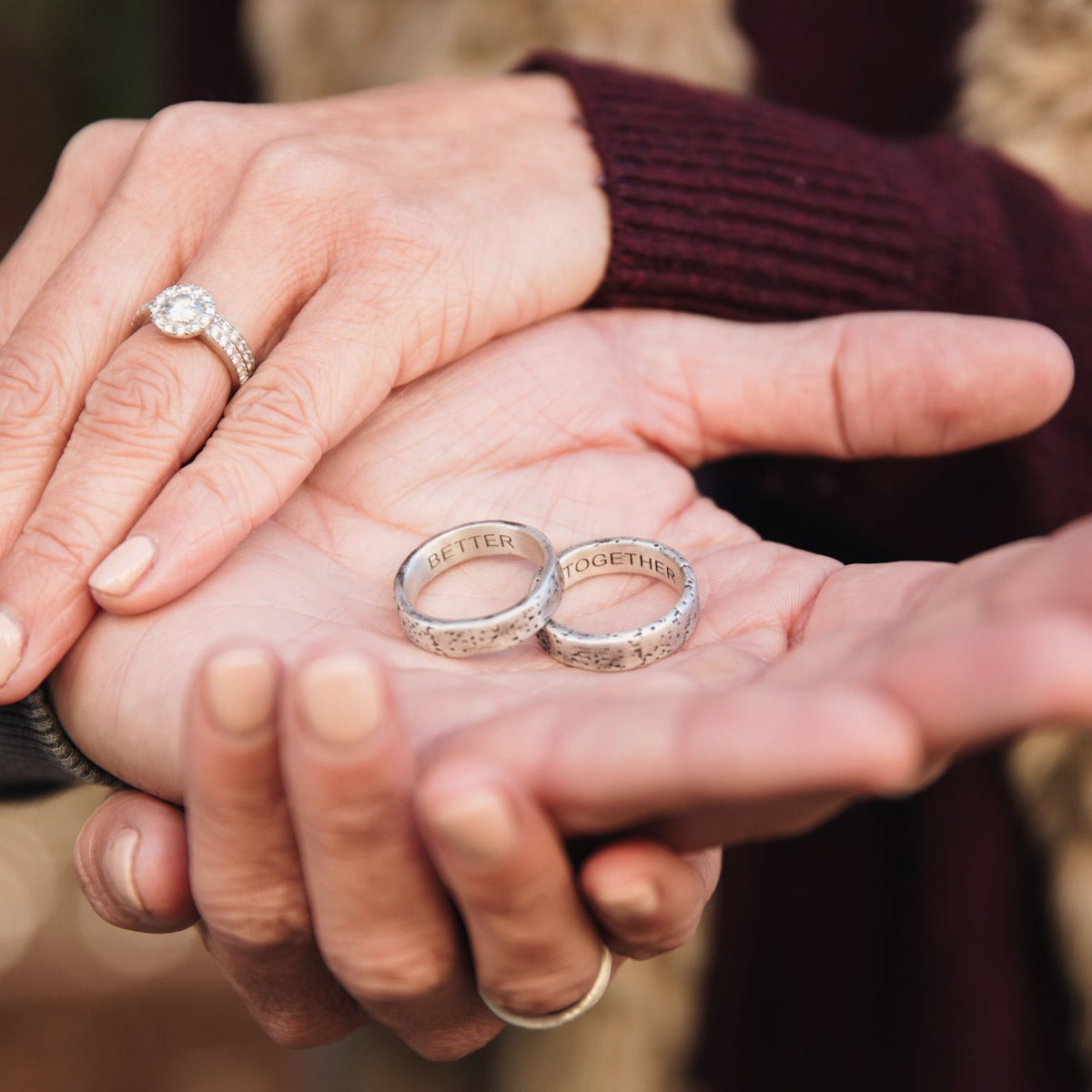 Withstand Stacking Ring (Antiqued Sterling Silver)