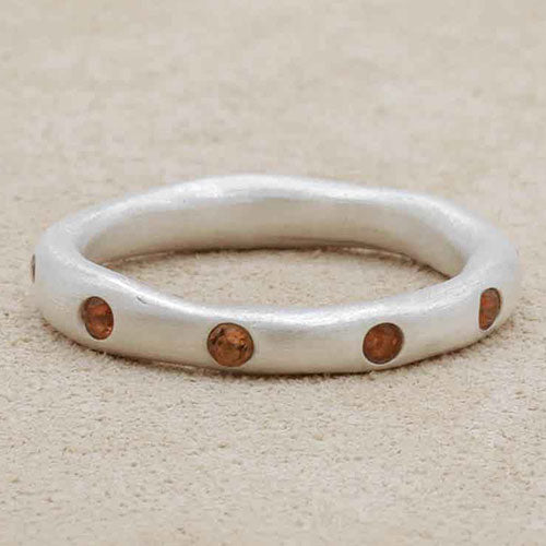 Stacking Birthstone Rings (sterling silver)