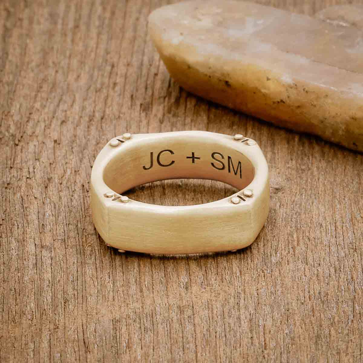 Strong + True Narrow Ring (9K Solid Gold)