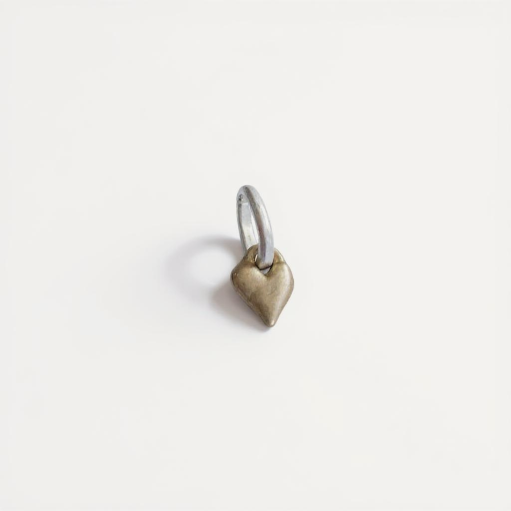 Tiny Golden Heart Charm Buildable Collection (Brasss)