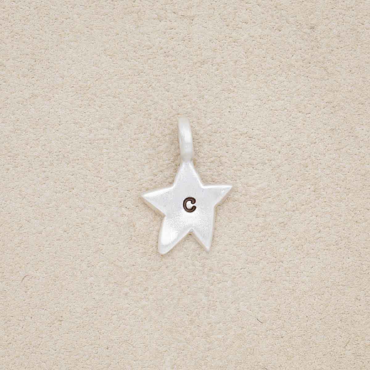 Twinkle Little Star Initial Charm (Sterling Silver)