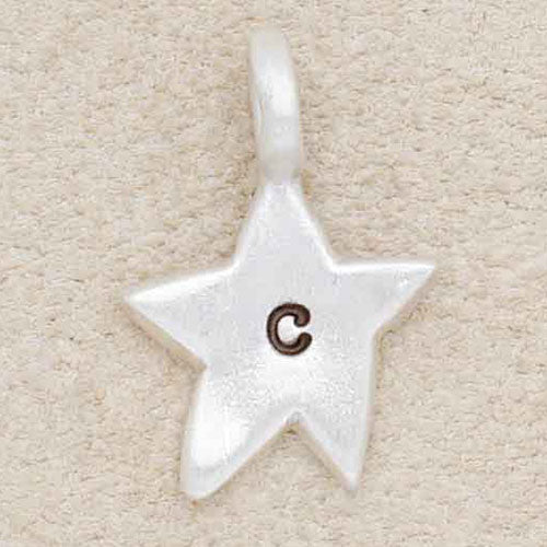 Twinkle Little Star Initial Charm (Sterling Silver)