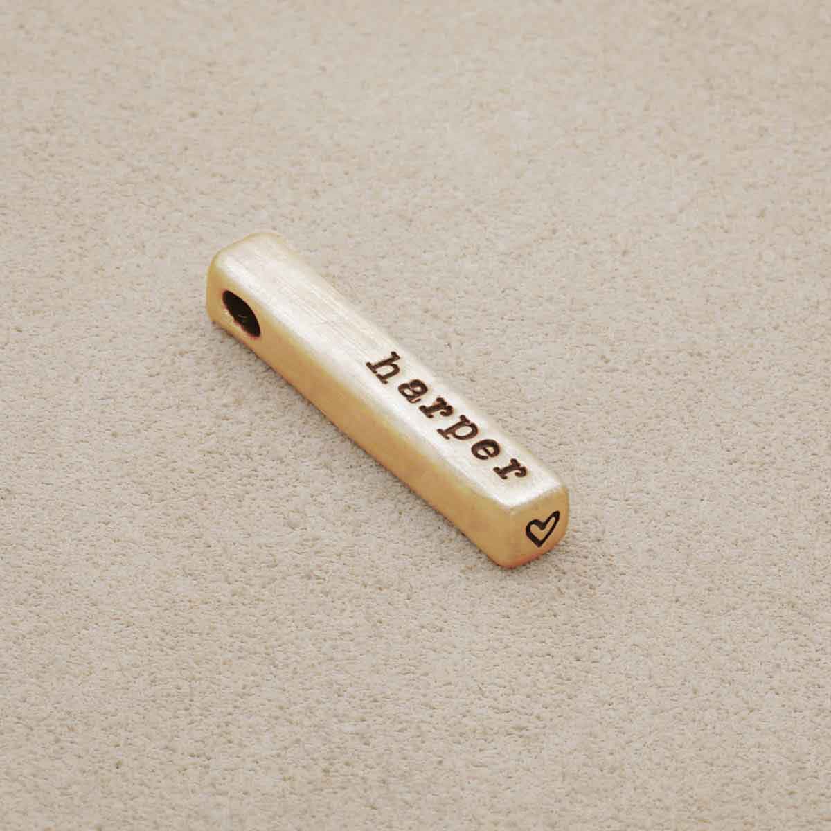 What Matters Most Charm - 2 Sides (9K Solid Gold)