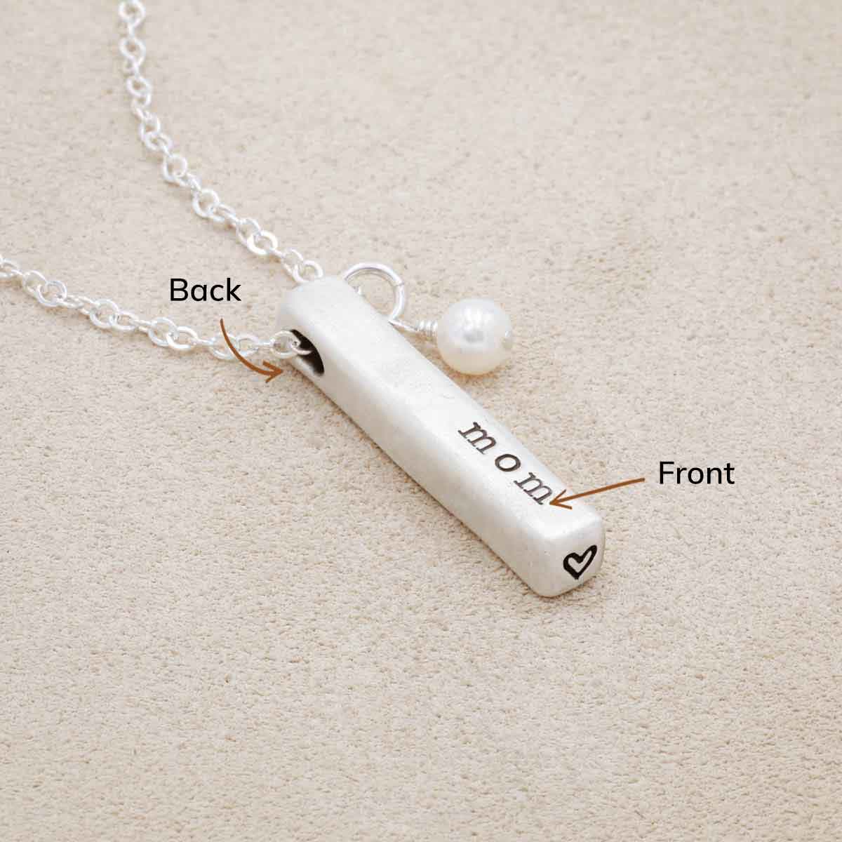 What Matters Most Necklace - 2 Sides (Sterling Silver)