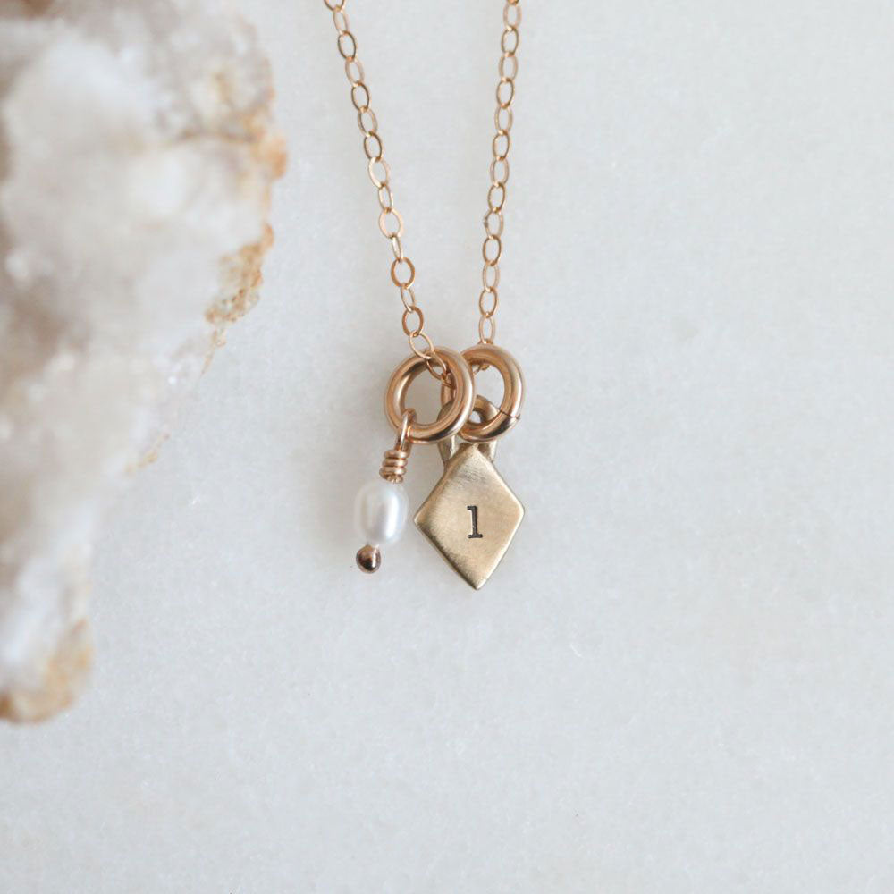 Wild About You Initials Necklace (9K Solid Gold)