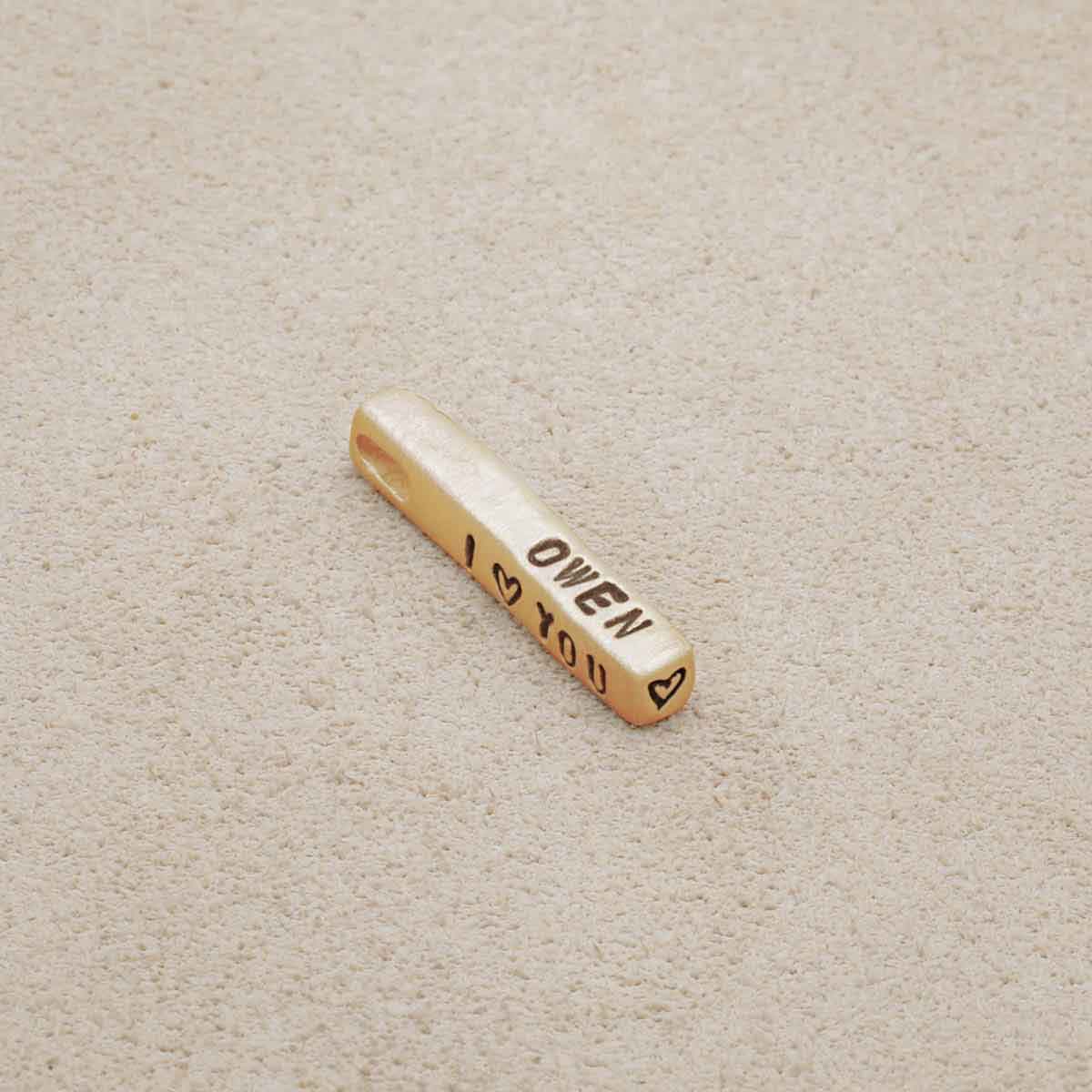 Word of the Year Charm - 4 Sides (14K Solid Gold)
