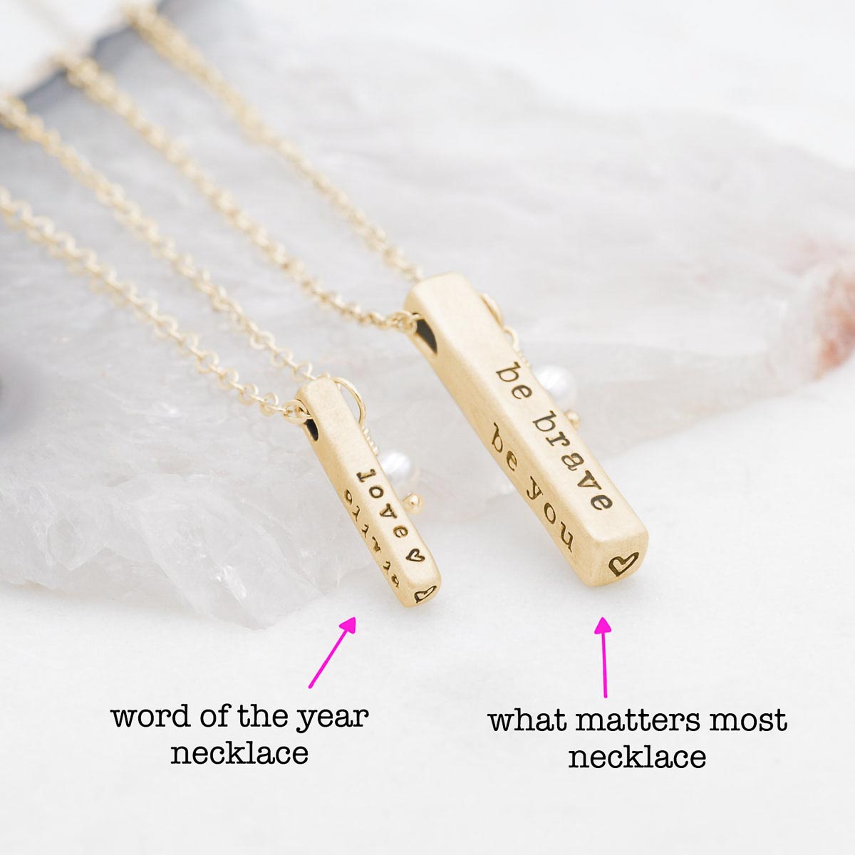 personalized up to 4 sides and handcrafted in yellow gold