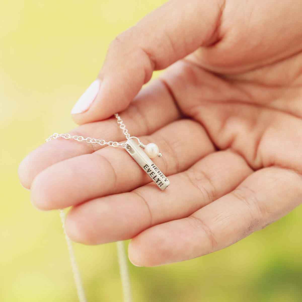 Word of the Year Necklace - 3 Sides (Sterling Silver)