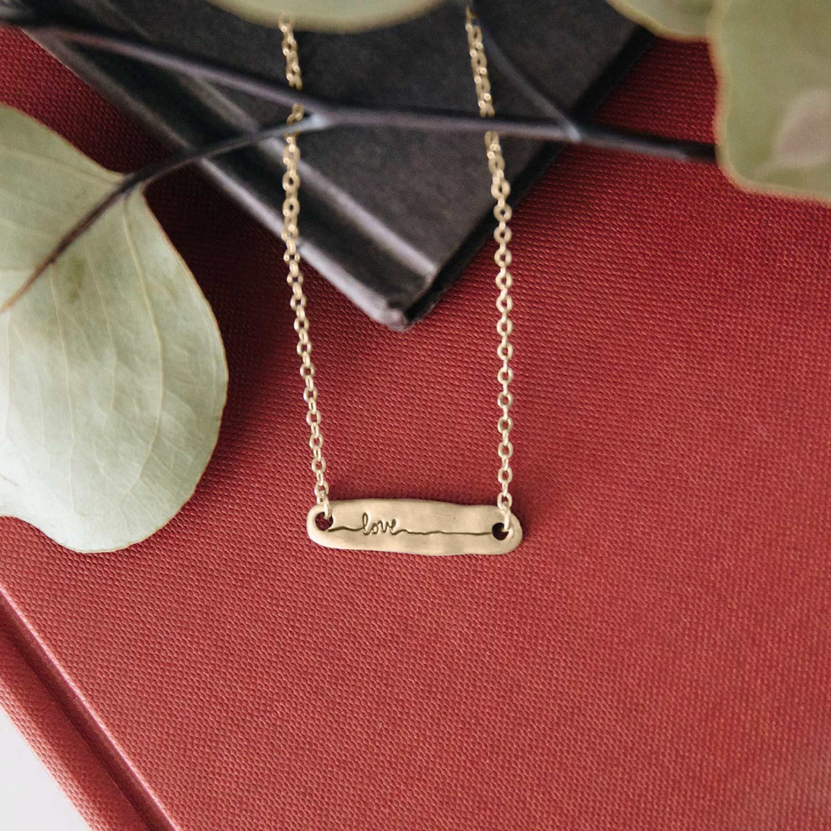 Written With Love Necklace (9K Solid Gold)