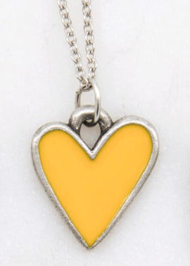 Brave Love® Heart Necklace (Pewter)