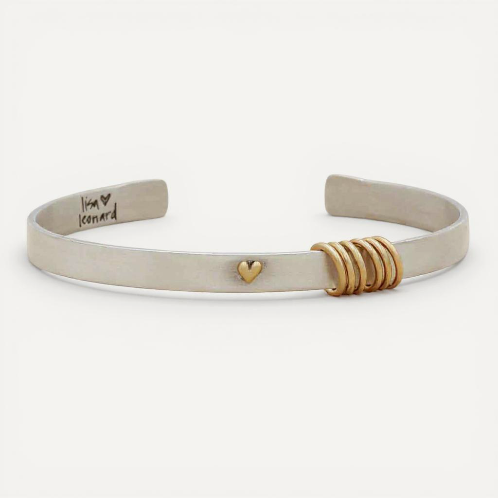You Have My Heart Cuff (Sterling Silver & 9K Solid Gold)