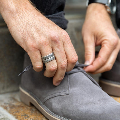 Withstand Stacking Ring (Antiqued Sterling Silver)
