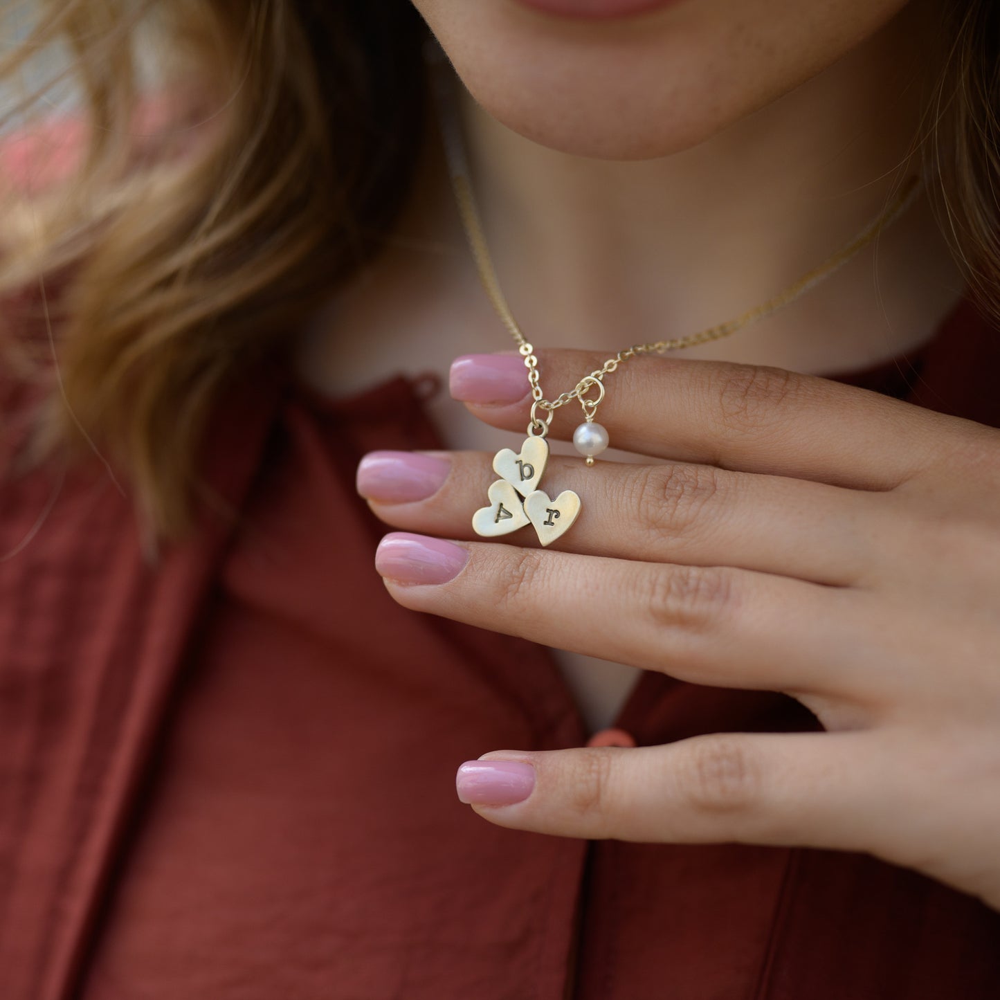 Heaps of Love Necklace {Gold Plated}