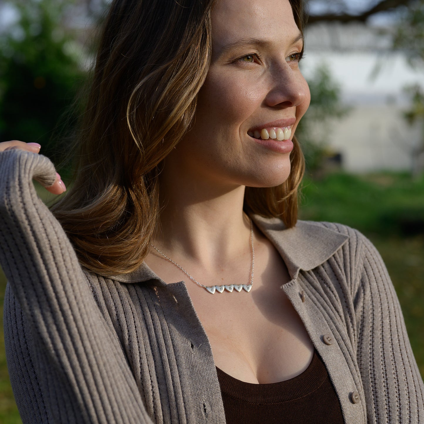 Kindred Hearts  Initials Necklace {Sterling Silver}