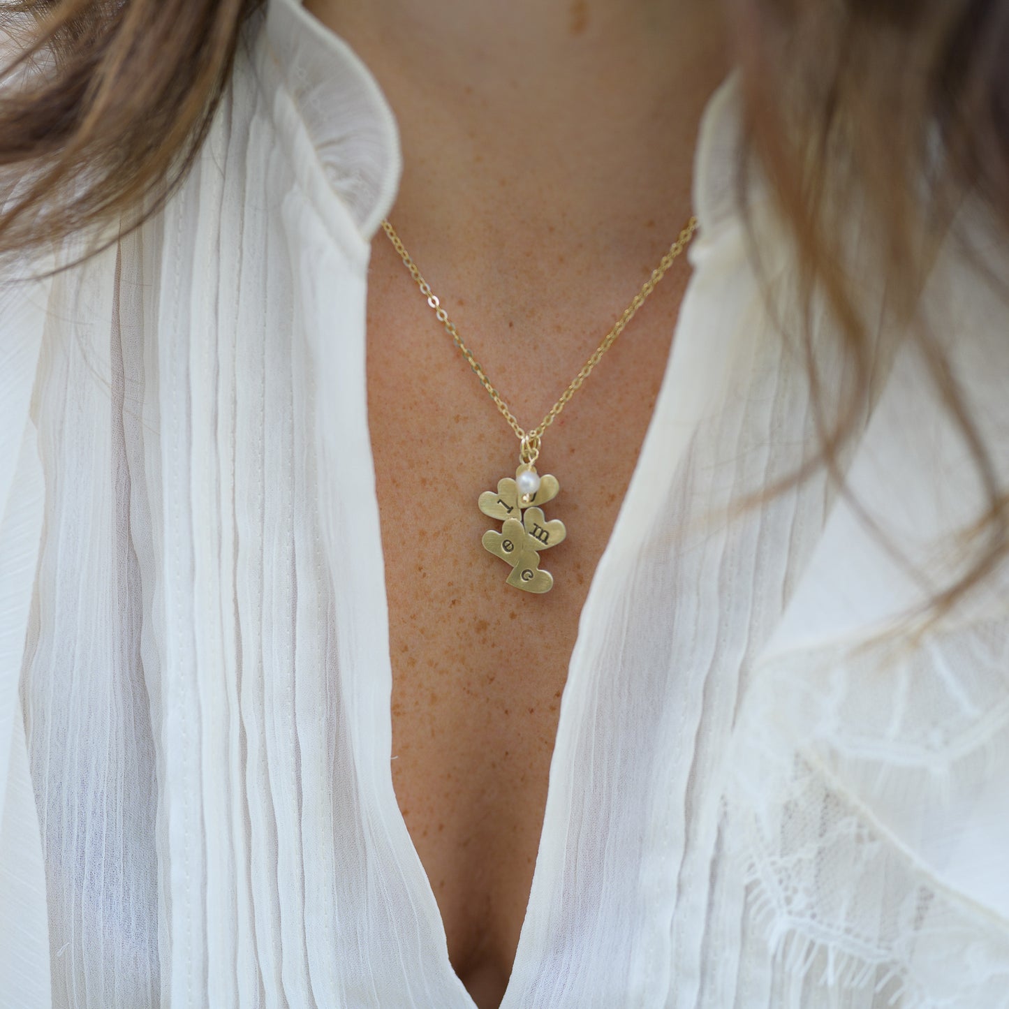 Heaps of Love Necklace {Gold Plated}
