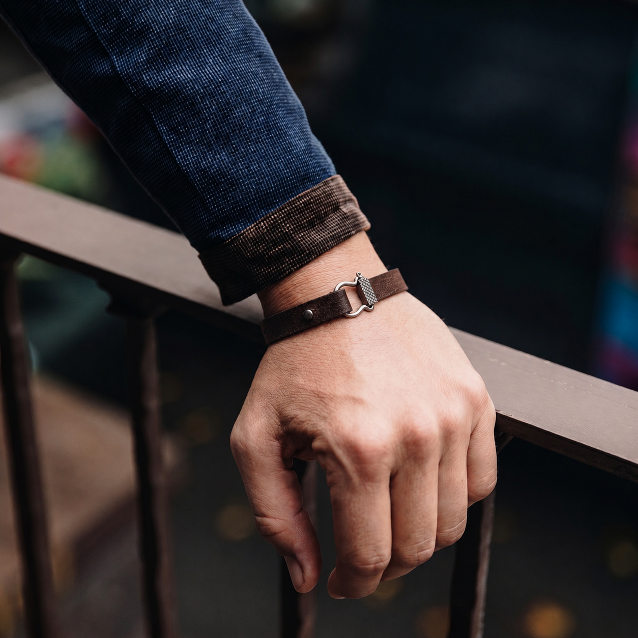 Tethered Bond Bracelet (Brown)