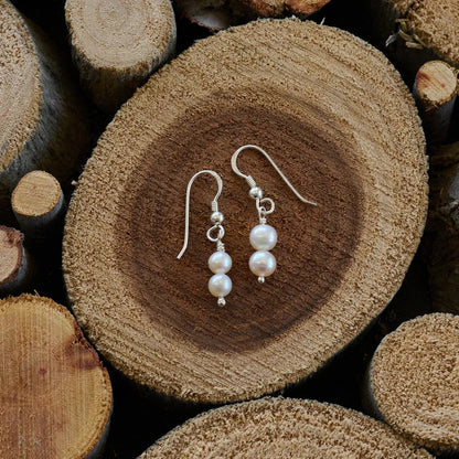 Essential Pearl Earrings (Sterling Silver)