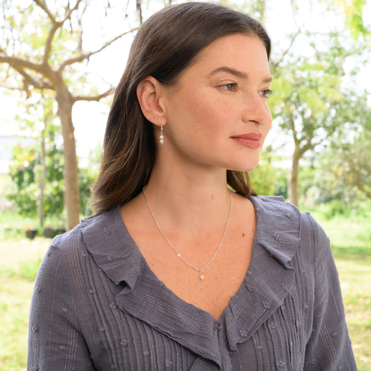 Essential Pearl Earrings (Sterling Silver)