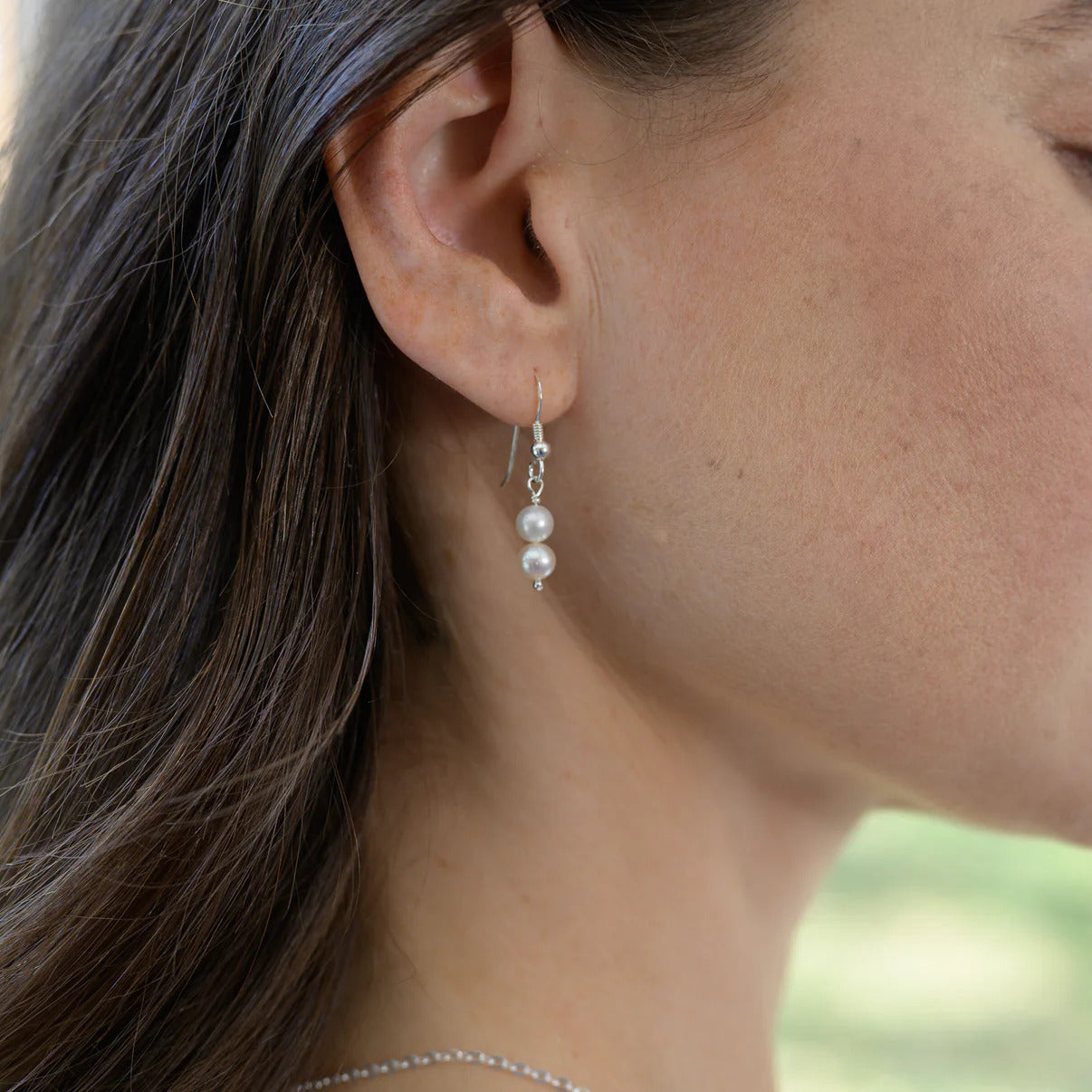 Essential Pearl Earrings (Sterling Silver)