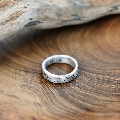 Withstand Stacking Ring (Antiqued Sterling Silver)