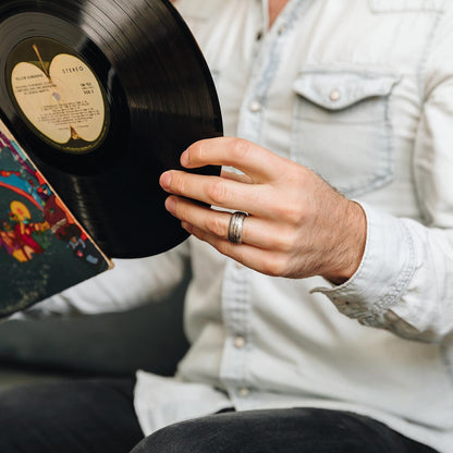 Collide with the Sky Ring (Textured Antiqued Sterling Silver)