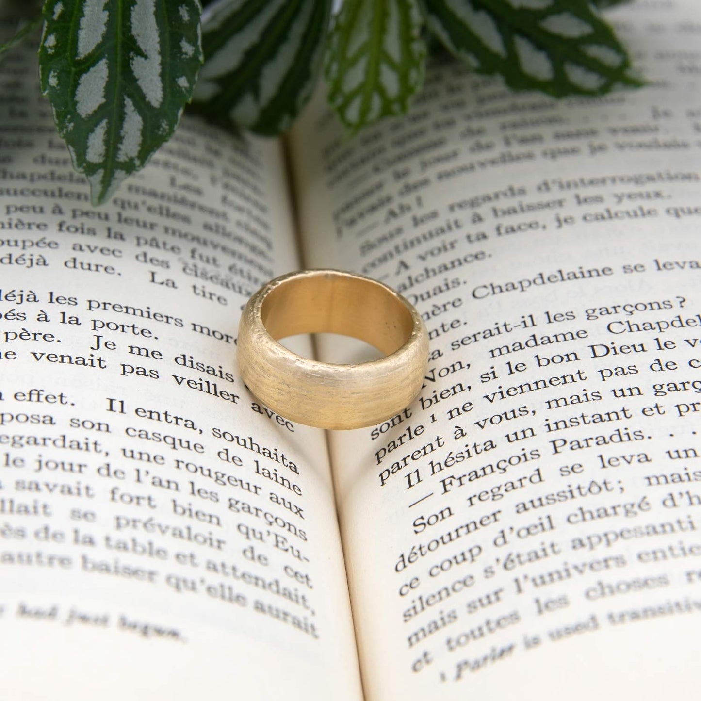 Collide With The Sky Ring [Textured 14K Solid Gold]