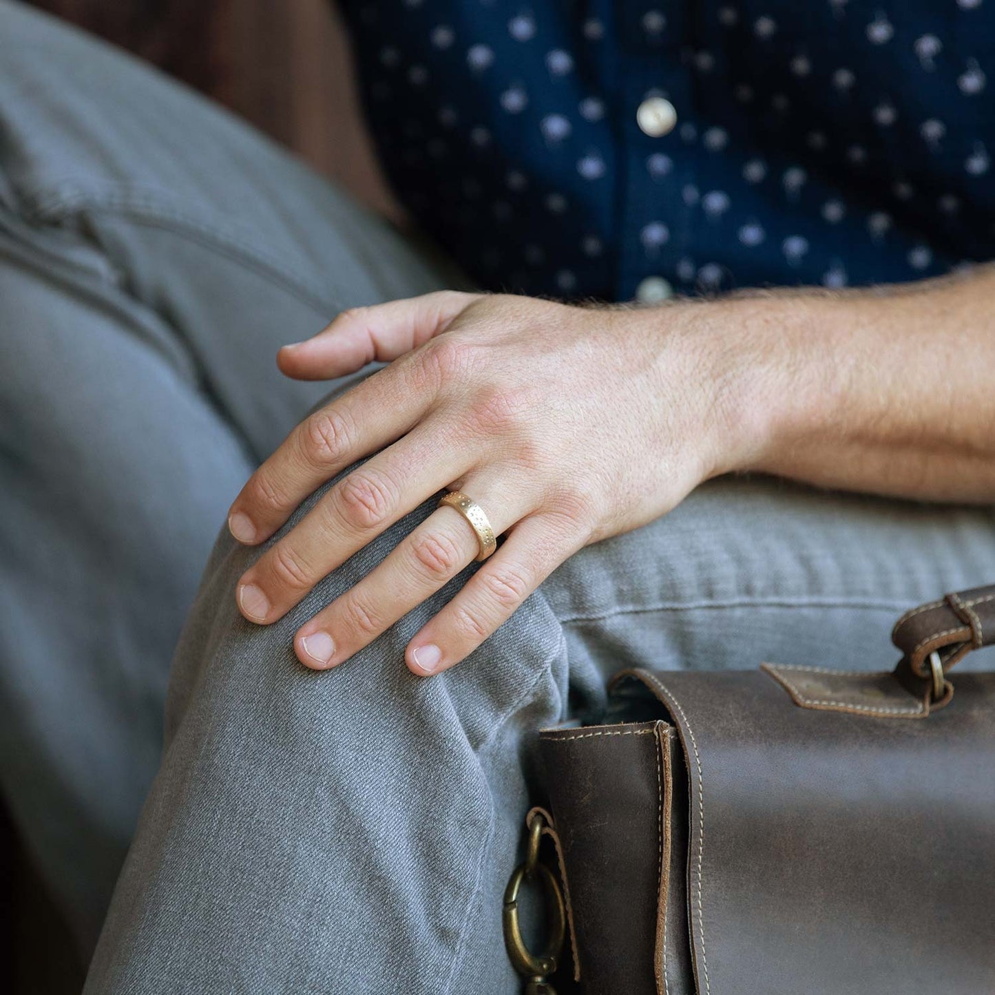 Withstand Stacking Ring (14K Solid Gold)