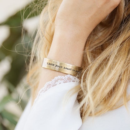I Hold Your Heart Cuff {Gold Plated}
