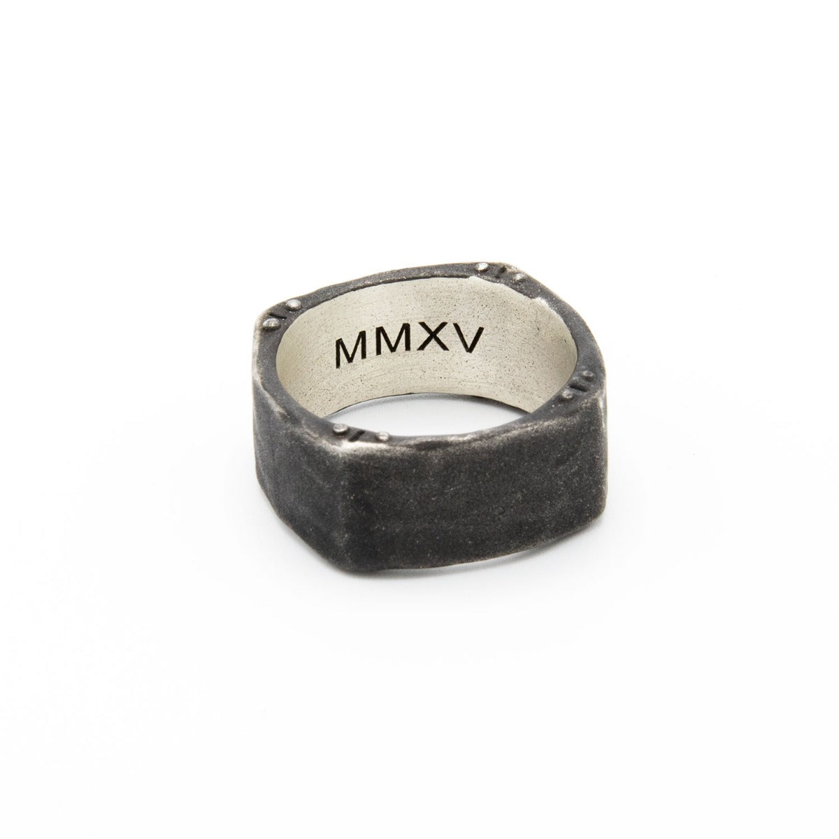Strong + True Ring (Silver Sterling & Black)