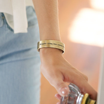 Deeper Than The Ocean Cuff (Gold Plated)