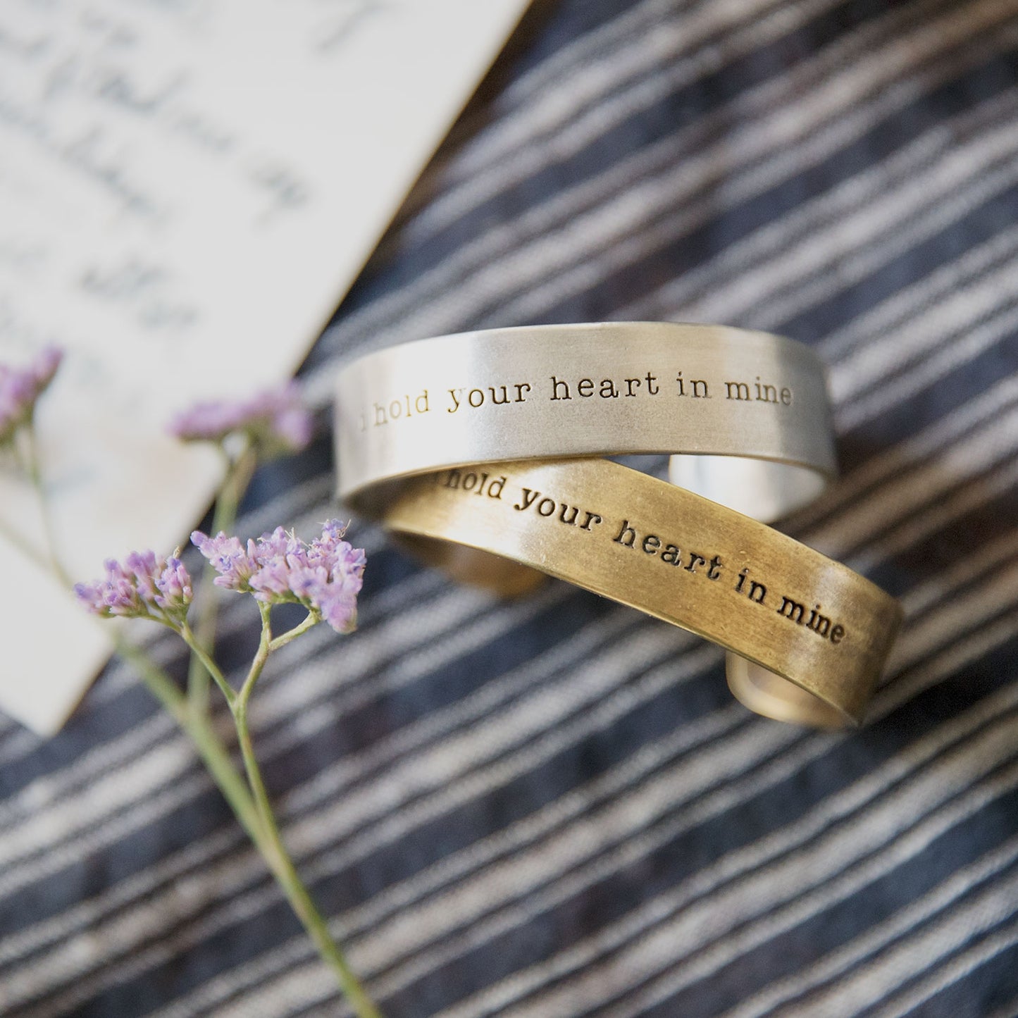 I Hold Your Heart Cuff {Gold Plated}