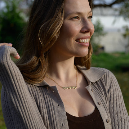 Kindred Hearts Initials Necklace {Gold Plated}