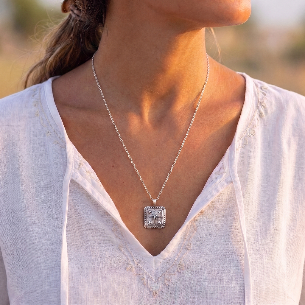 Free Gift - Four Corners Of Love Necklace (Pewter) - Lisa Leonard Designs